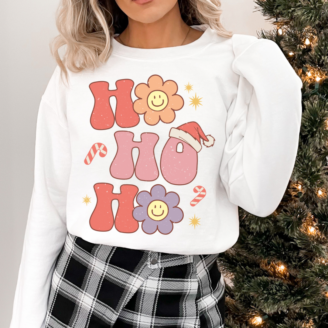 Groovy HO HO HO - Distressed