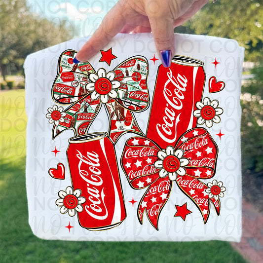 Red Soda Can Bow Aesthetic
