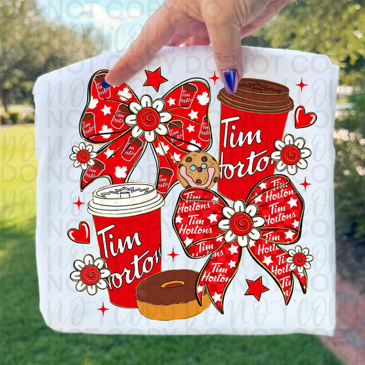 Coffee & Donut Bow Aesthetic