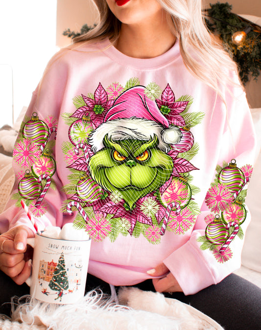 Mean One with Pink ornaments