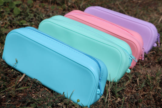 Engraved Silicone Pencil Bag