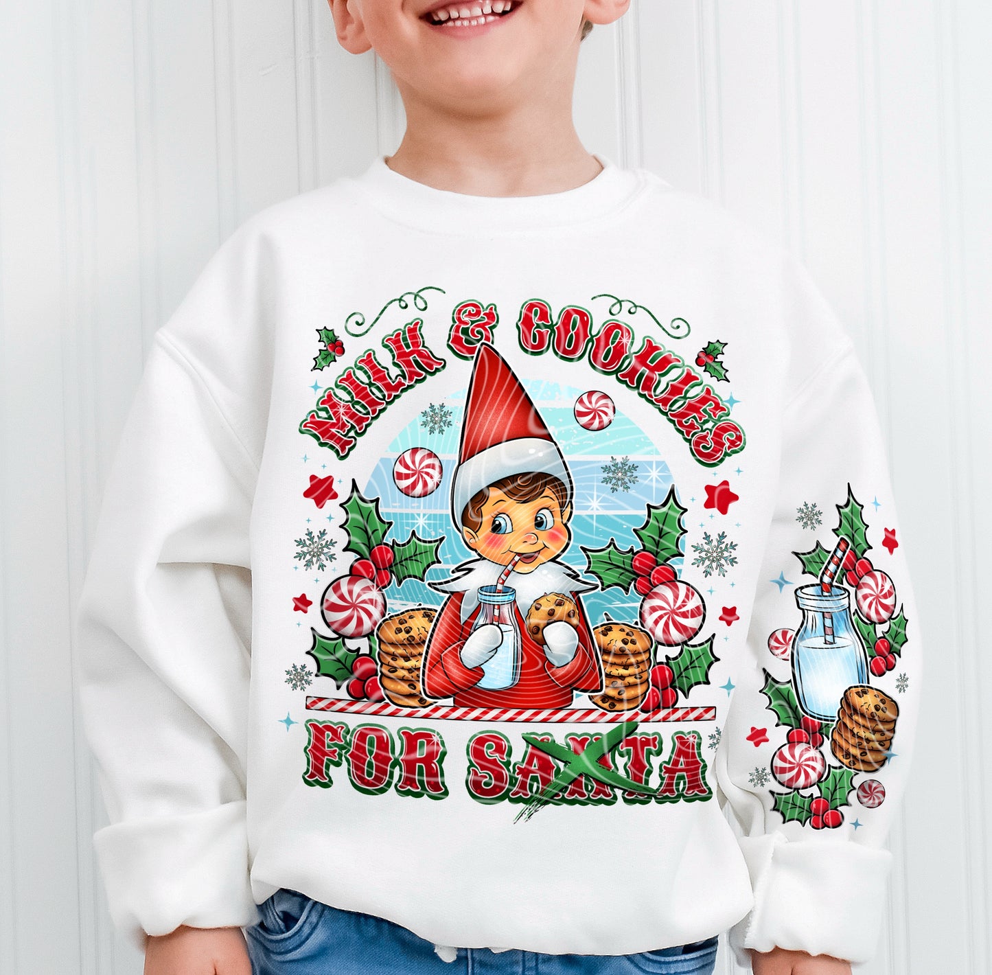 Milk and Cookies for X Santa ( Boy )