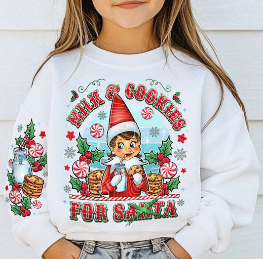 Milk and Cookies for X Santa ( Girl )