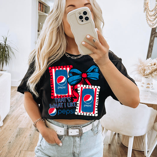 Blue Soda Bow Aesthetic