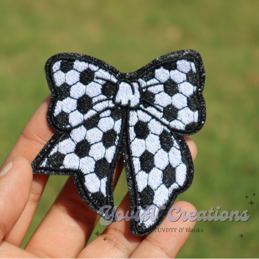 Soccer Bow Patch