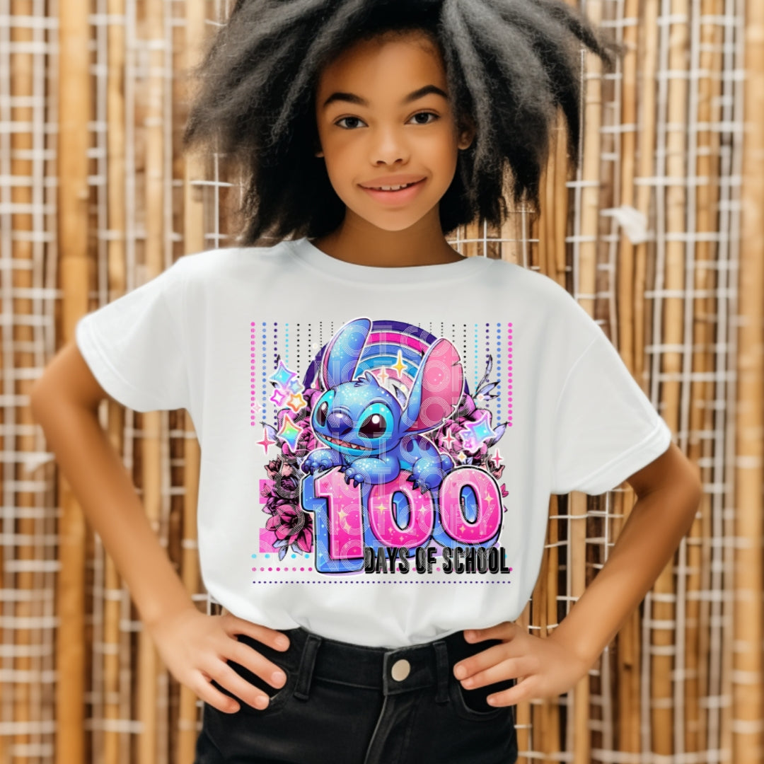 100 days of school Blue Alien